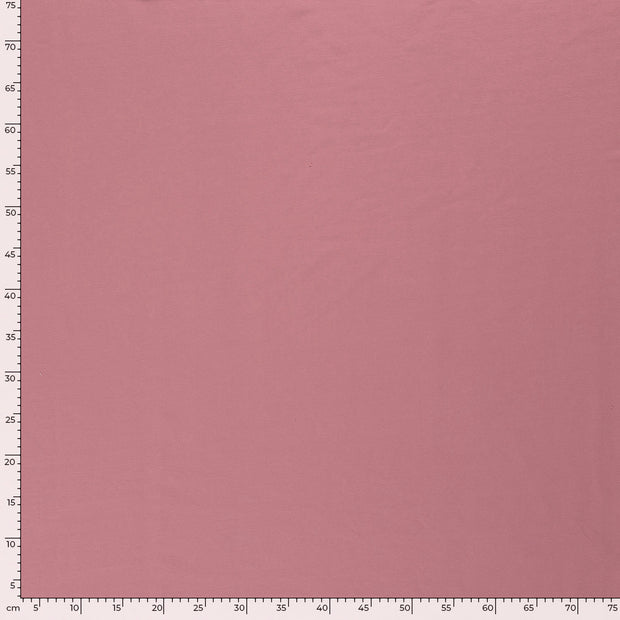 French Terry tissu Unicolore Vieux rose