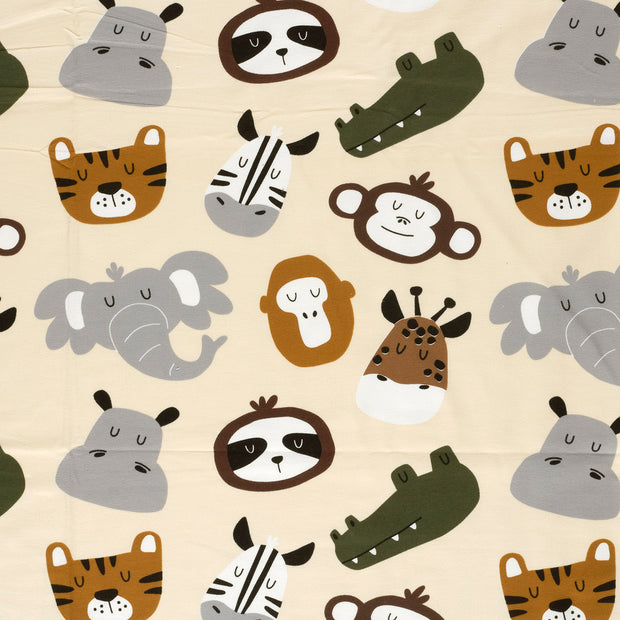 French Terry tissu Beige mat 