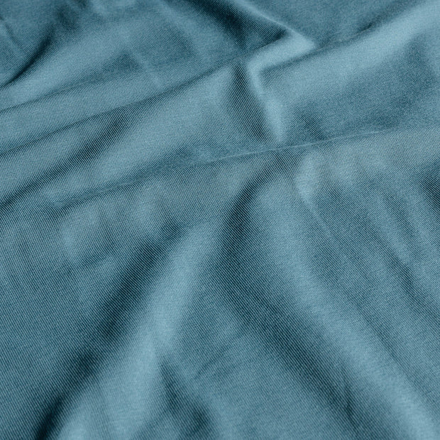 Jersey de Coton GOTS tissu Unicolore Indigo