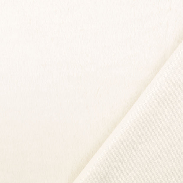 fake fur fabric Off White 