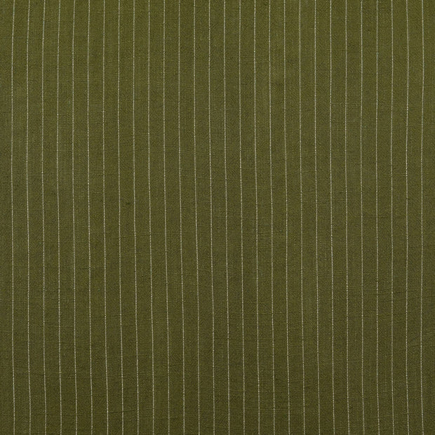 CV Leinen fabrik Streifen Olivgrün