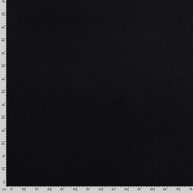 Heavy Knit tissu Torsade Noir