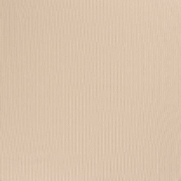 Rib Jersey fabric Beige matte 
