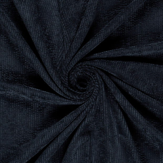 Velours Côtelé 4.5w tissu Bleu Marine 