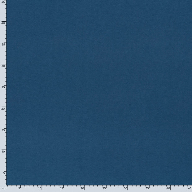 Cotton Jersey GOTS organic fabric Unicolour Steel Blue