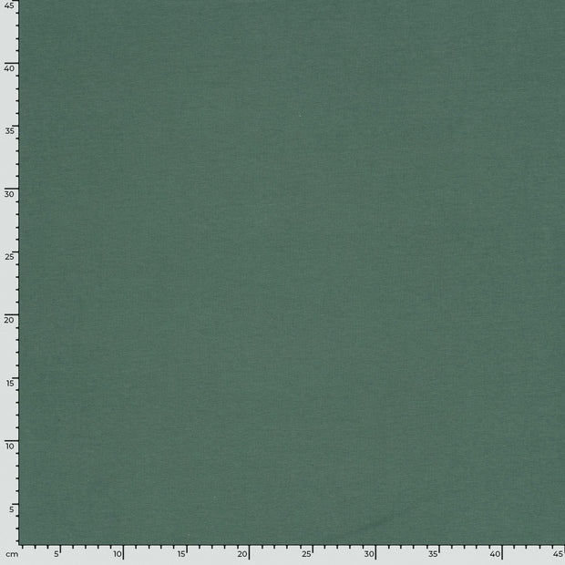 French Terry GOTS organic fabric Unicolour Dark Green