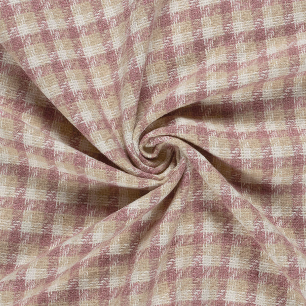 Jacquard fabrik Altrosa gebürstet 