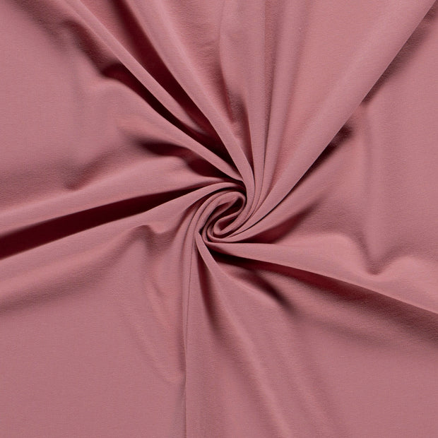French Terry tissu Unicolore Vieux rose