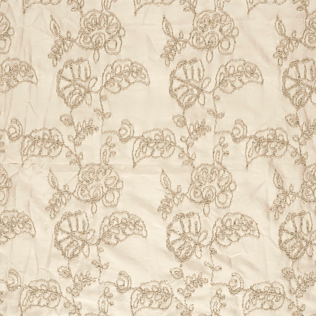 Woven Polyester fabric Beige shimmering 