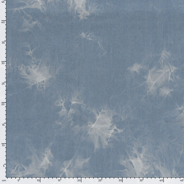 Jeans tissu Abstrait Bleu clair
