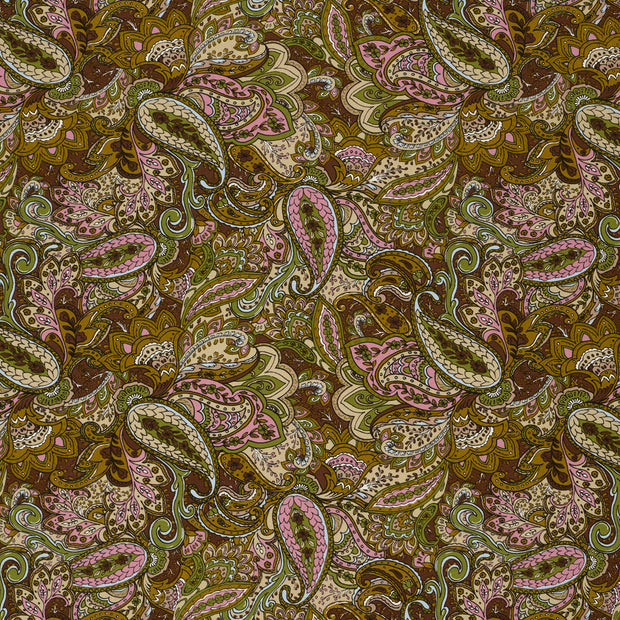 Viscose Vortex Jersey fabric Green matte 