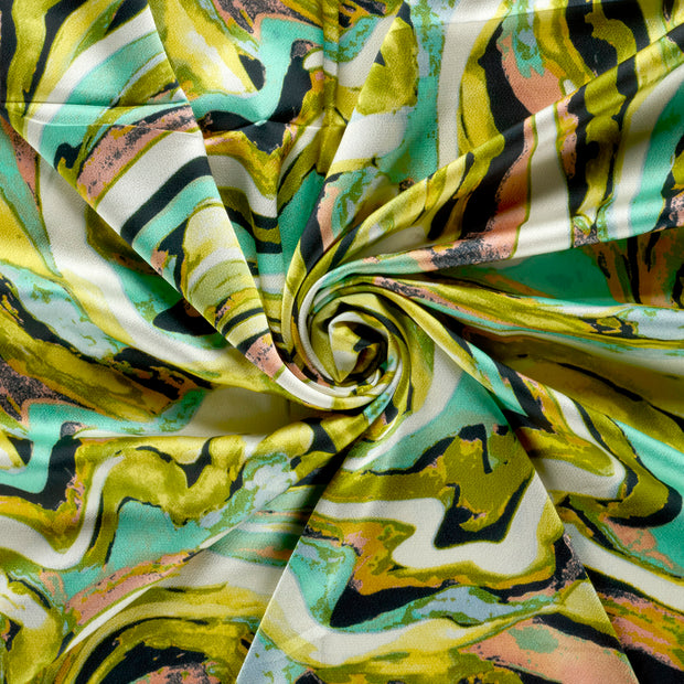 Polyester Bubble tissu Vert Citron 