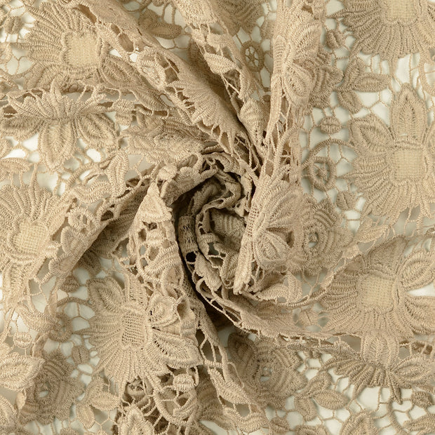 Spitze fabrik Beige 