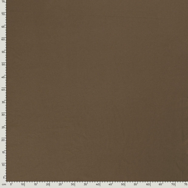 Jersey tissu Unicolore Marron taupe
