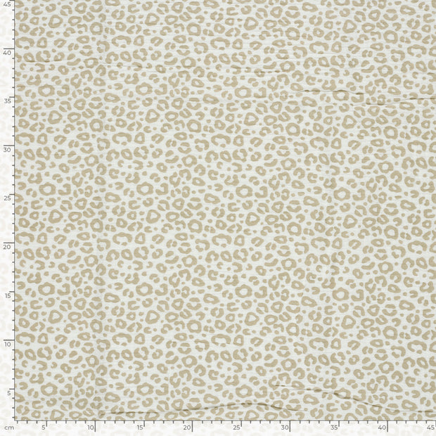 Muslin fabric Panther Off White