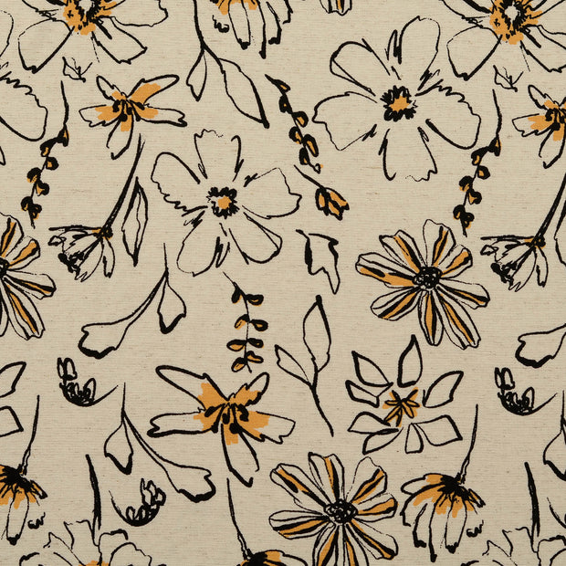 Leinen fabrik Blumen Nude