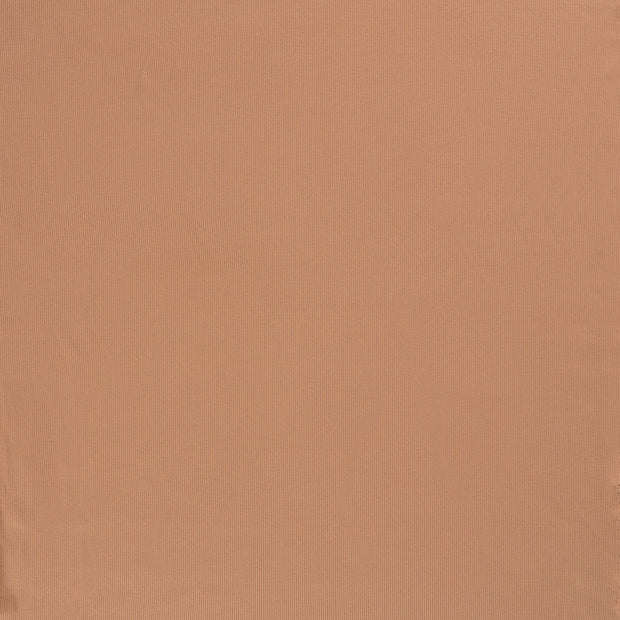 Rib Jersey tissu Noix de Muscade mat 