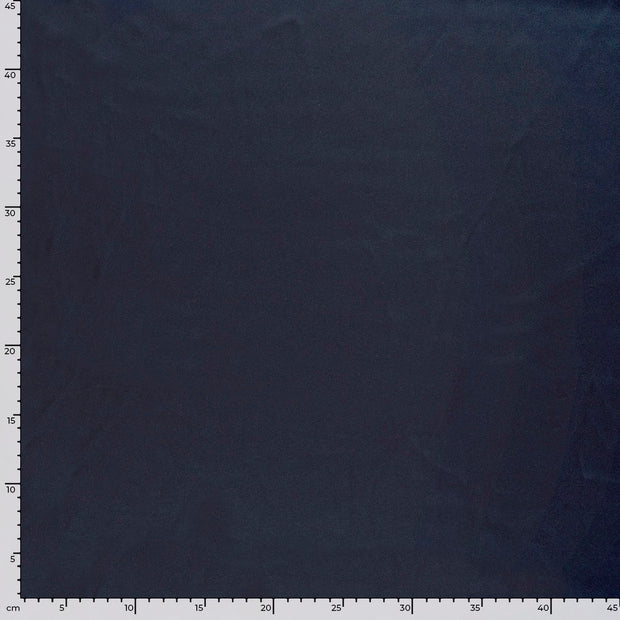 Satin fabrik Uni Marine