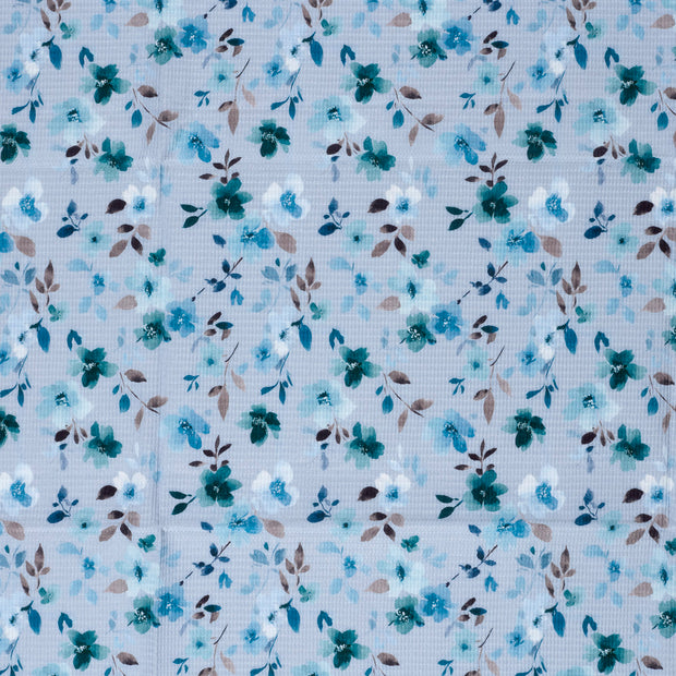 Waffelpiqué fabrik Babyblau matt 