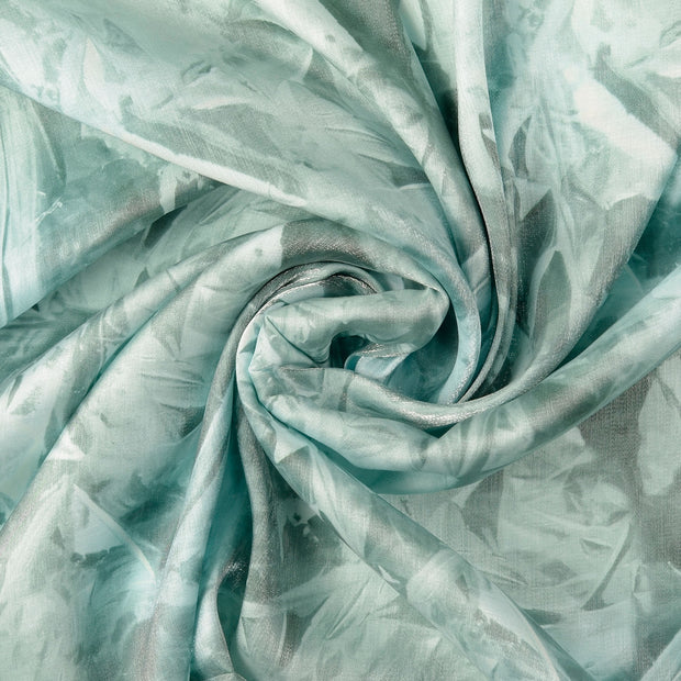 Viscose Satin tissu Turquoise 