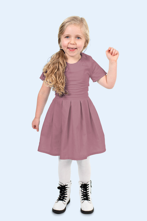 Cotton Poplin GOTS organic fabric Unicolour Mauve