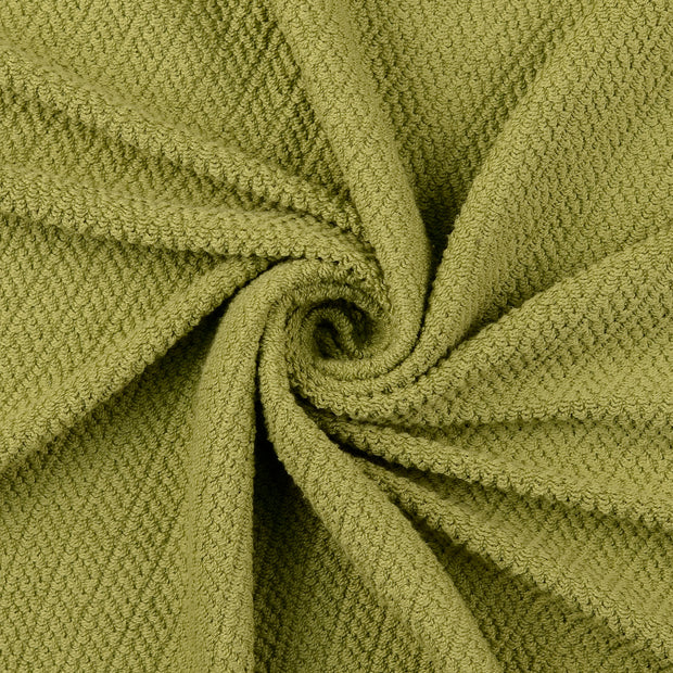 Heavy Knit tissu Vert Olive 