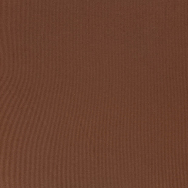 Rib Jersey fabric Rust soft 