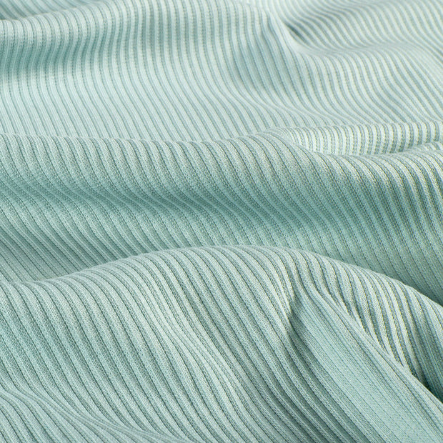 Rib Jersey fabric Unicolour Ice Blue