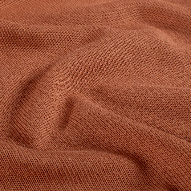 Heavy Knit fabric Unicolour Redwood