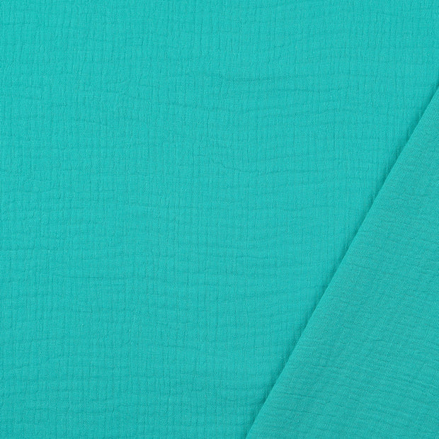 Muslin fabric petrol 