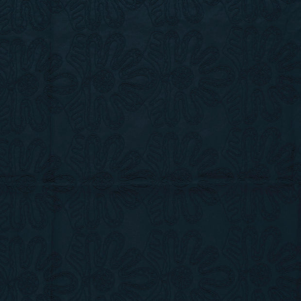 Cotton Poplin fabric Navy matte 