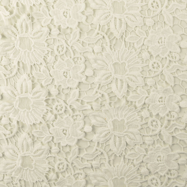 Spitze fabrik Blumen Ivory