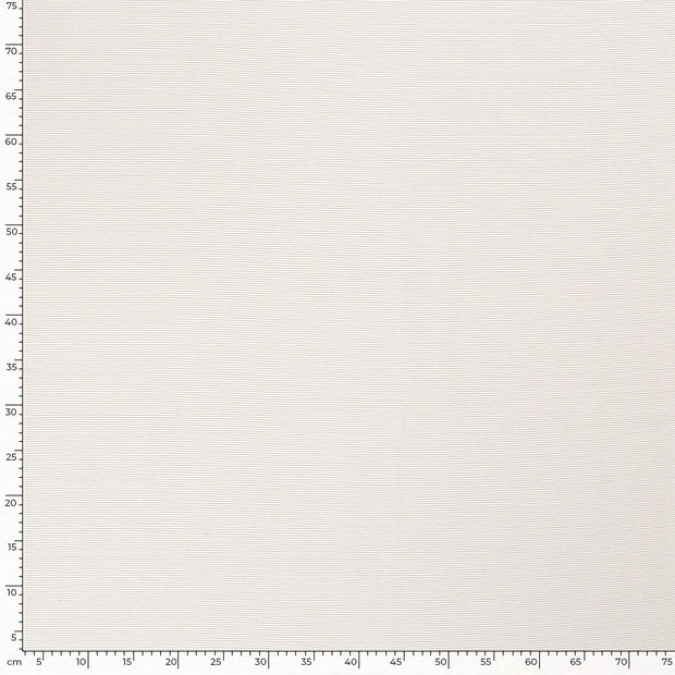 Ottoman jersey tissu Unicolore Blanc cassé