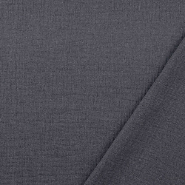 double gaze tissu Gris foncé 