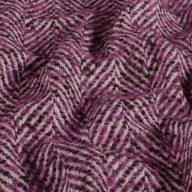 Jacquard fabrik Uni Violett