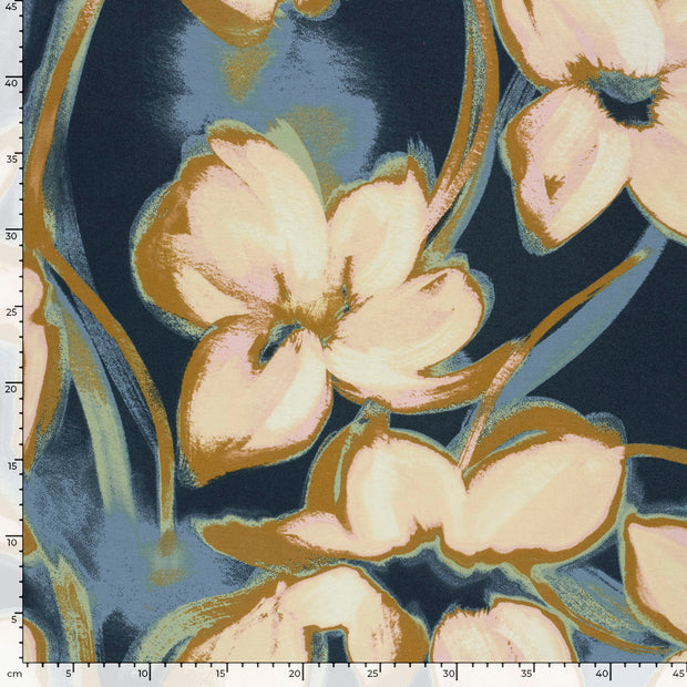 Punta di Roma fabric Abstract Navy