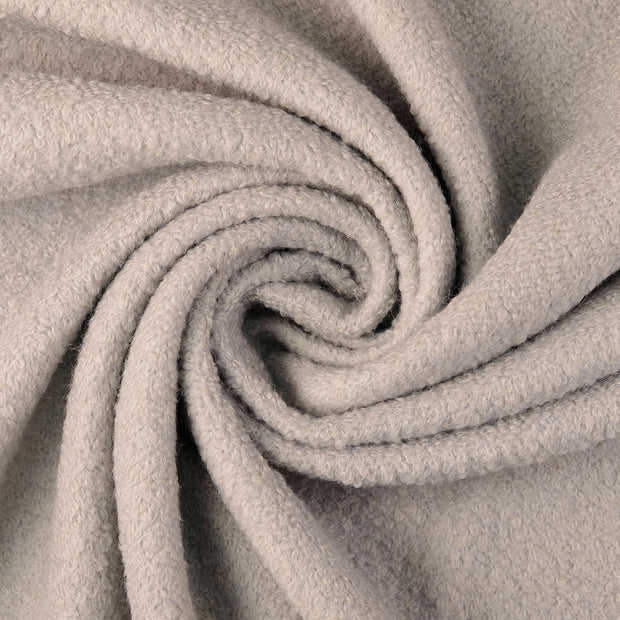 Wool Boucle fabric Grey 