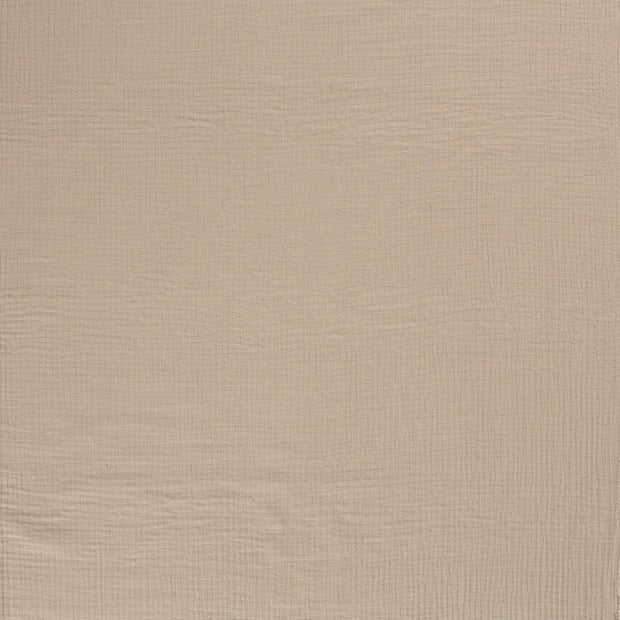 Muslin Triple Layer fabric Beige matte 