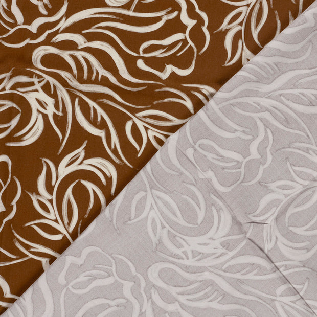 Viscose Twill fabric Abstract printed 