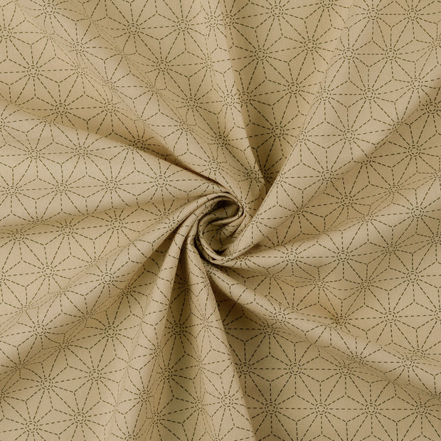 Cotton Poplin fabric Olive Green 