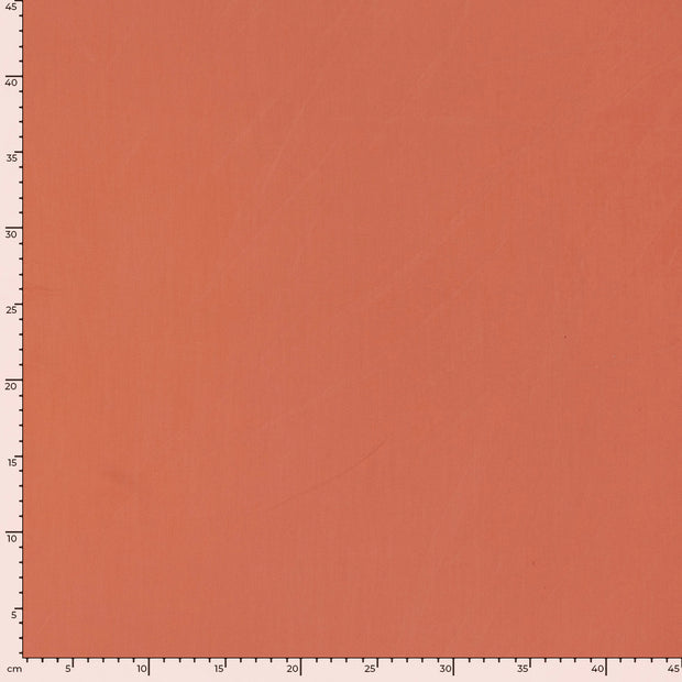 Bamboo Poplin fabric Unicolour Coral