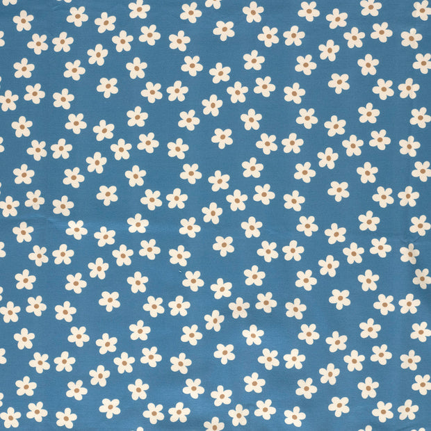 French Terry geraut fabrik Indigoblau 