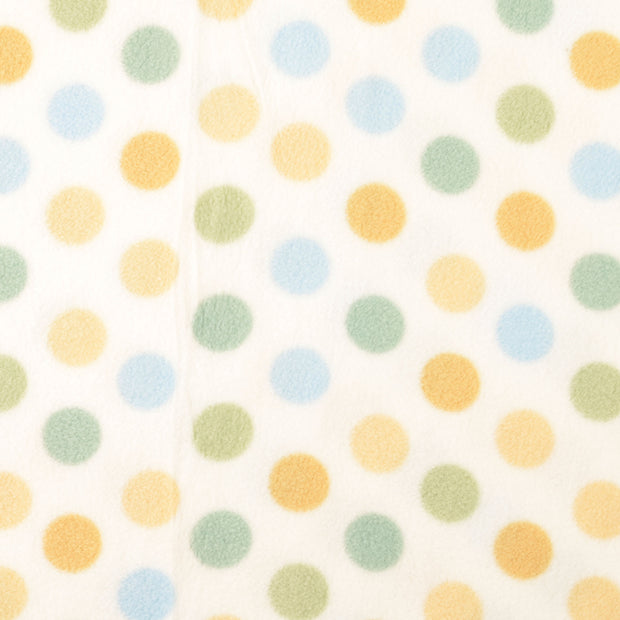 fleece fabric dots multicolor