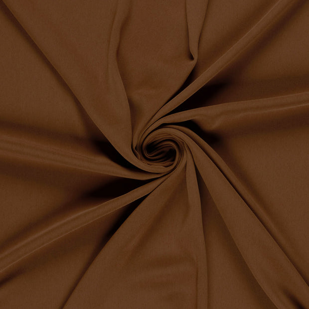 Crêpe tissu Marron peint 
