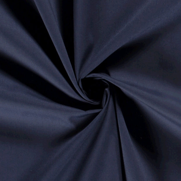 Cotton Poplin fabric Unicolour Navy