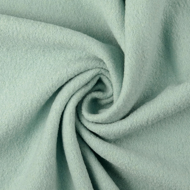 Wool Boucle fabric Dark Mint 