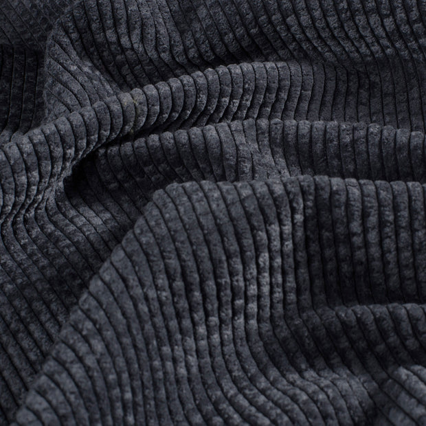 Velours Côtelé 4.5w tissu Unicolore Gris foncé