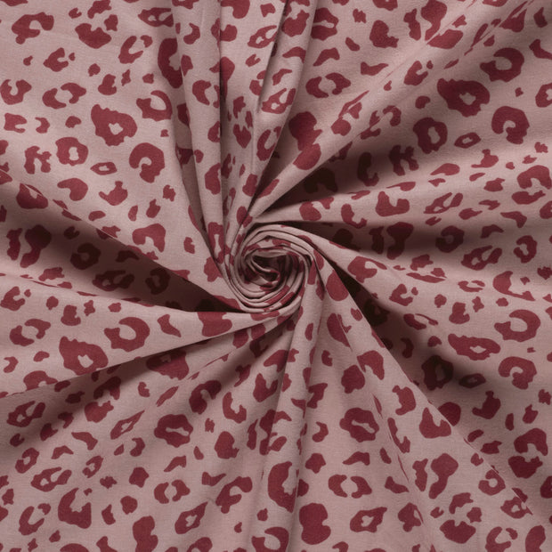 Flanell fabrik Helles Pink bedruckt 