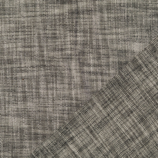  tissu noir fil teint 