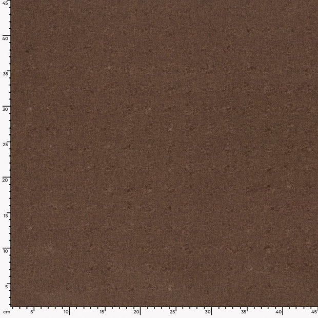 Geweben Polyester fabrik Uni Braun Melange